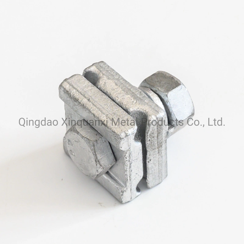 Electric Pole Line Hardware Galvanized Steel Line Cable Clamp Two Three Bolt Guy Clamp