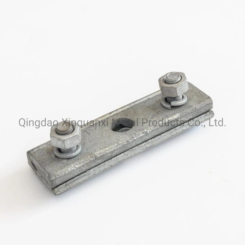 Electric Pole Line Hardware Galvanized Steel Line Cable Clamp Two Three Bolt Guy Clamp