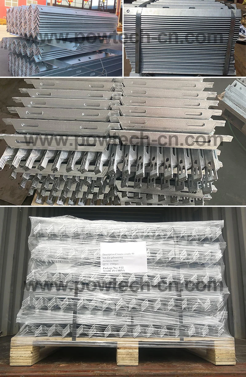Power Fittings Electrical Hot-DIP Galvanized Steel Cross Arm