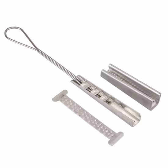 Overhead Galvanized Hardware Pole Clamp Hoop Electric Power ADSS Fitting Suspension Clamp Fittings Bracket Pole Line Clamp
