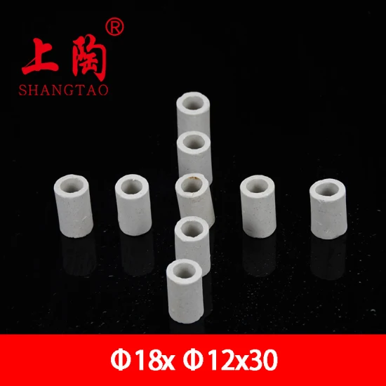 High Insulation 2 or 4 Hole 99.7% Alumina Thermocouple Ceramic Insulator